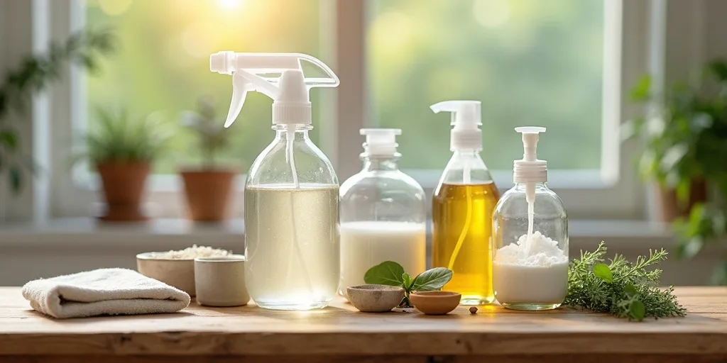 Recette spray nettoyant maison DIY &eacute;cologique ingr&eacute;dients naturels fabrication artisanale