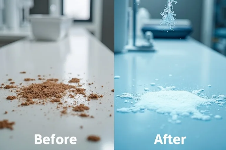 Avant apr&egrave;s d&eacute;sinfection r&eacute;sultats