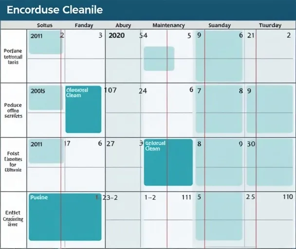 Calendrier de planning flexible pour services de nettoyage 24h/24