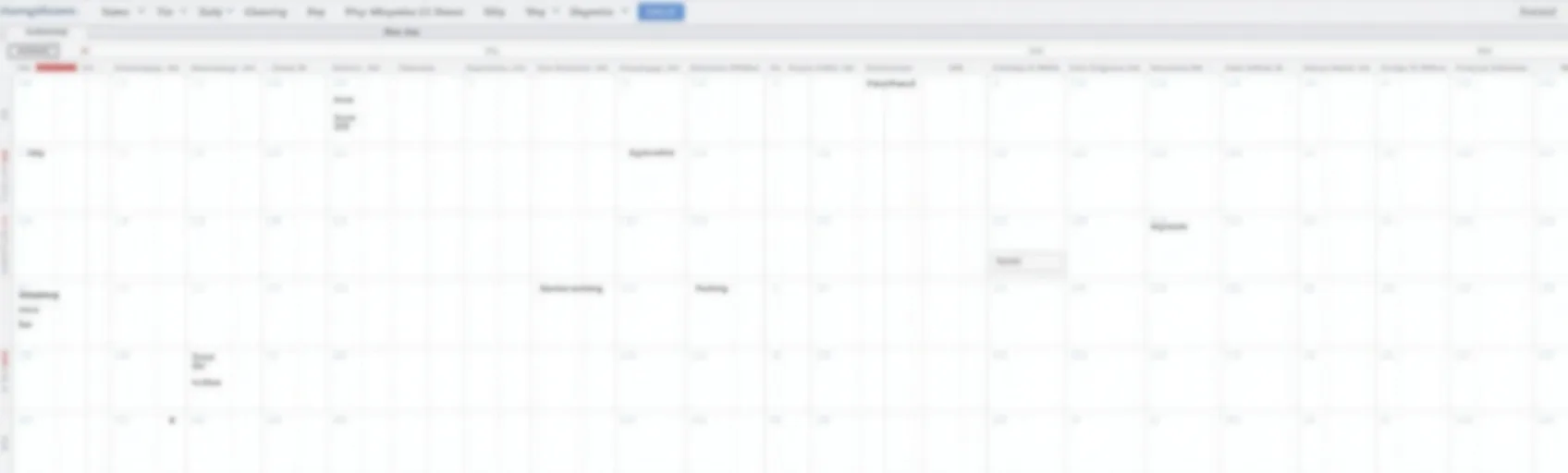 Calendrier de maintenance pour nettoyage de vitres