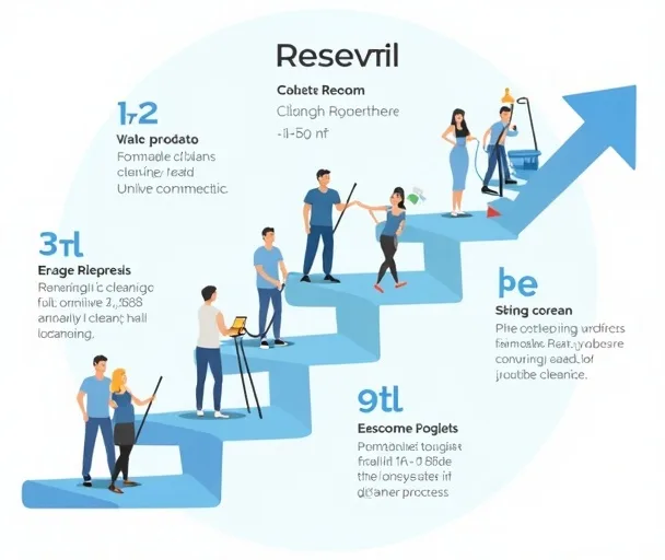 &Eacute;tapes du processus de r&eacute;servation de service de nettoyage