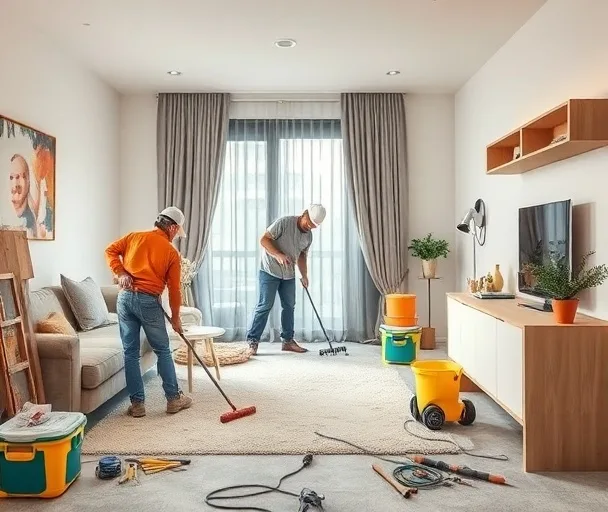 Nettoyage apr&egrave;s travaux sp&eacute;cialis&eacute; et &eacute;quipement professionnel