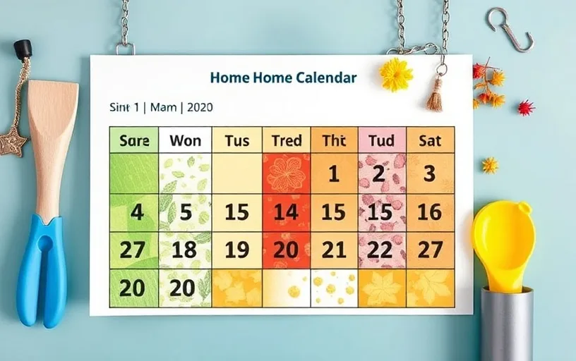 Planning saisonnier d'entretien